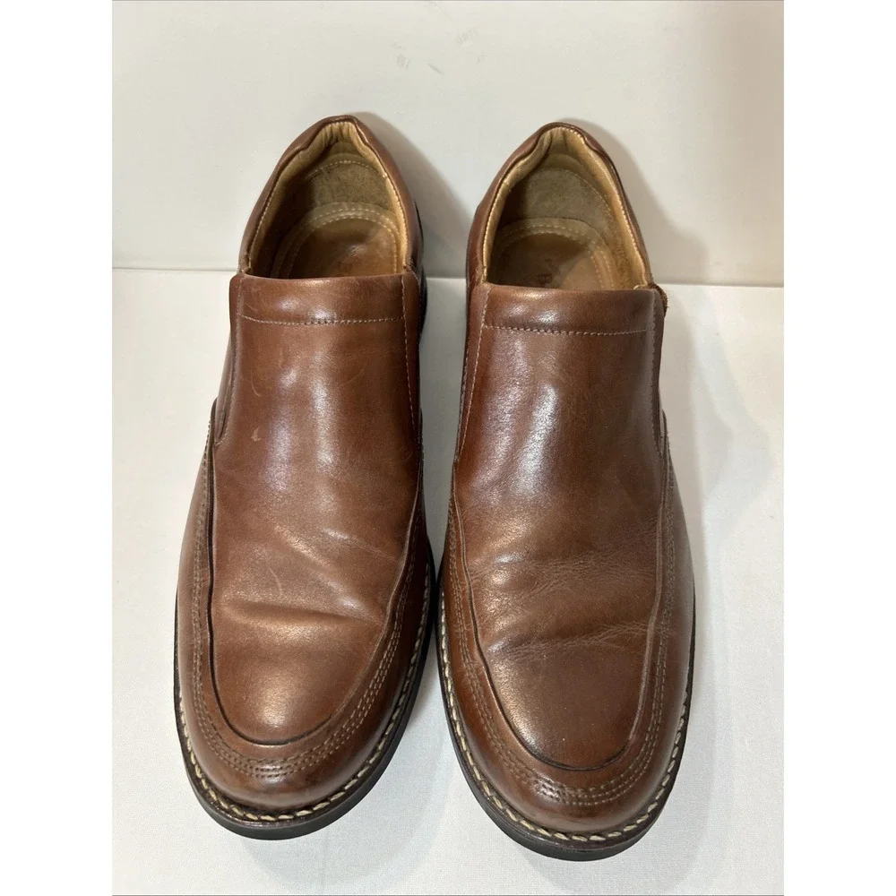 Belvedere Mens Brown Torino Slip On Loafers 11 D Leather Casual Dress Studio
